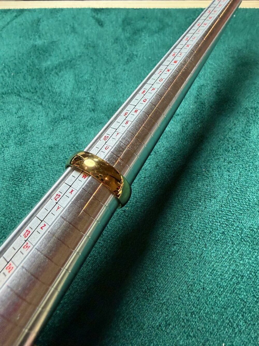 MEN's Stainless Steel Gold Band Ring Size 11